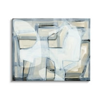 Stupell Industries Modern Layered Geometric Shapes Design Painting Gallery Wrapped Canvas Print Wall Art, Design by Cartissi