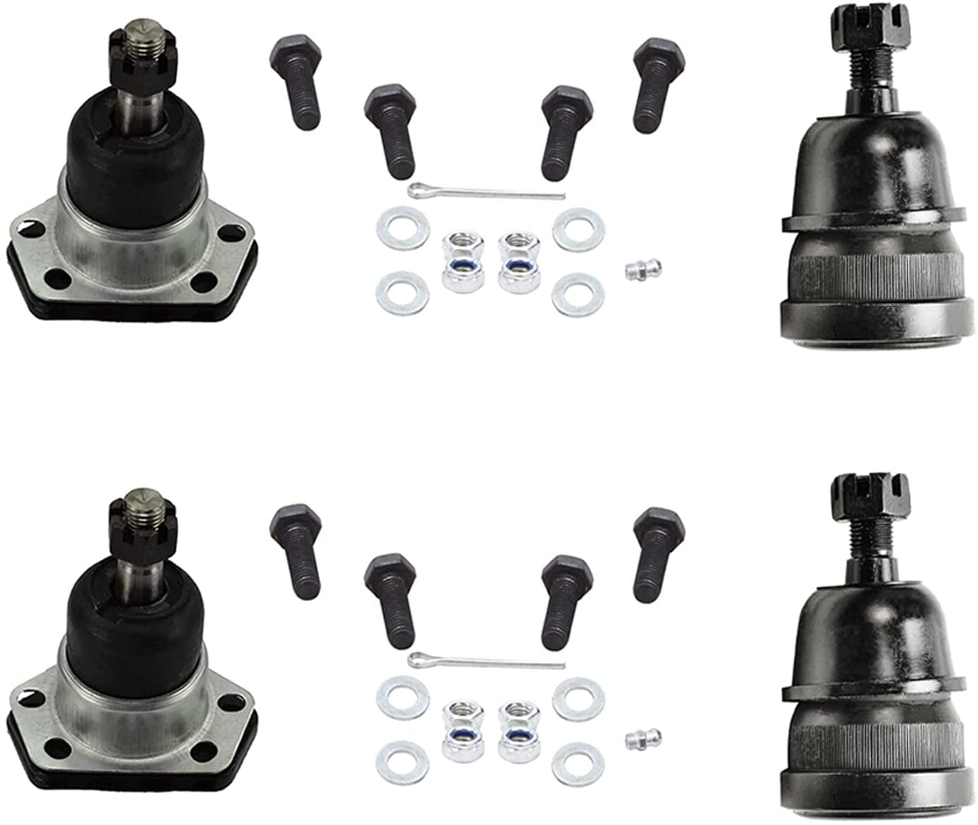 Detroit Axle - 2WD Front 12pc Suspension Kit for Chevy Blazer S10 GMC Jimmy Sonoma Isuzu Hombre 4 Upper Lower Ball Joints 4 Inner & Outer Tie Rods 2 Sway Bars 1 Center Link 1 Idler Arm Replacement