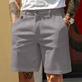 thumbnail image 2 of MYAOYI Men's Dressy Casual Shorts Flat Front Stretch Business Office Summer Work Shorts, 2 of 5