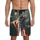 thumbnail image 1 of Fotbe North American Bald Eagle1 Pantalones Cortos de Pijama para Hombre, Ropa de Dormir, Pantalones de Pijama Cortos para Hombre-Small, 1 of 6