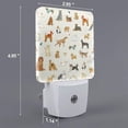 thumbnail image 2 of Naloa Dogs Funny Pets Night Lights Plug into Wall, Dusk to Dawn Sensor Warm White Led Night Light 0.5W, Nightlight suit for Adults, Bedroom, Bathroom, Hallway, Kitchen, 2 of 5