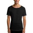 thumbnail image 3 of Mens Sheer Mesh Short Sleeve T Shirts See Through Summer Lightweight Tees Black XXL, 3 of 6