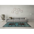 thumbnail image 3 of Ahgly Company Indoor Rectangle Persian Light Blue Traditional Area Rugs, 5' x 8', 3 of 4