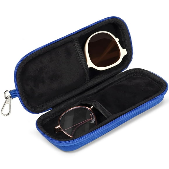 Estuche para anteojos Tangoner con doble carcasa rígida para 2 pares azul