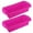 Pink, variant on SPRING PARK 2Pcs Silicone Rectangle Toast Bread Cake Mold Loaf Pan Pastry Baking Non Stick Mould