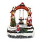 thumbnail image 3 of Caja de música navideña, decoración navideña, niño en un columpio, movimiento musical iluminado creativo, regalos de fiesta para esposa, niña,, 3 of 9