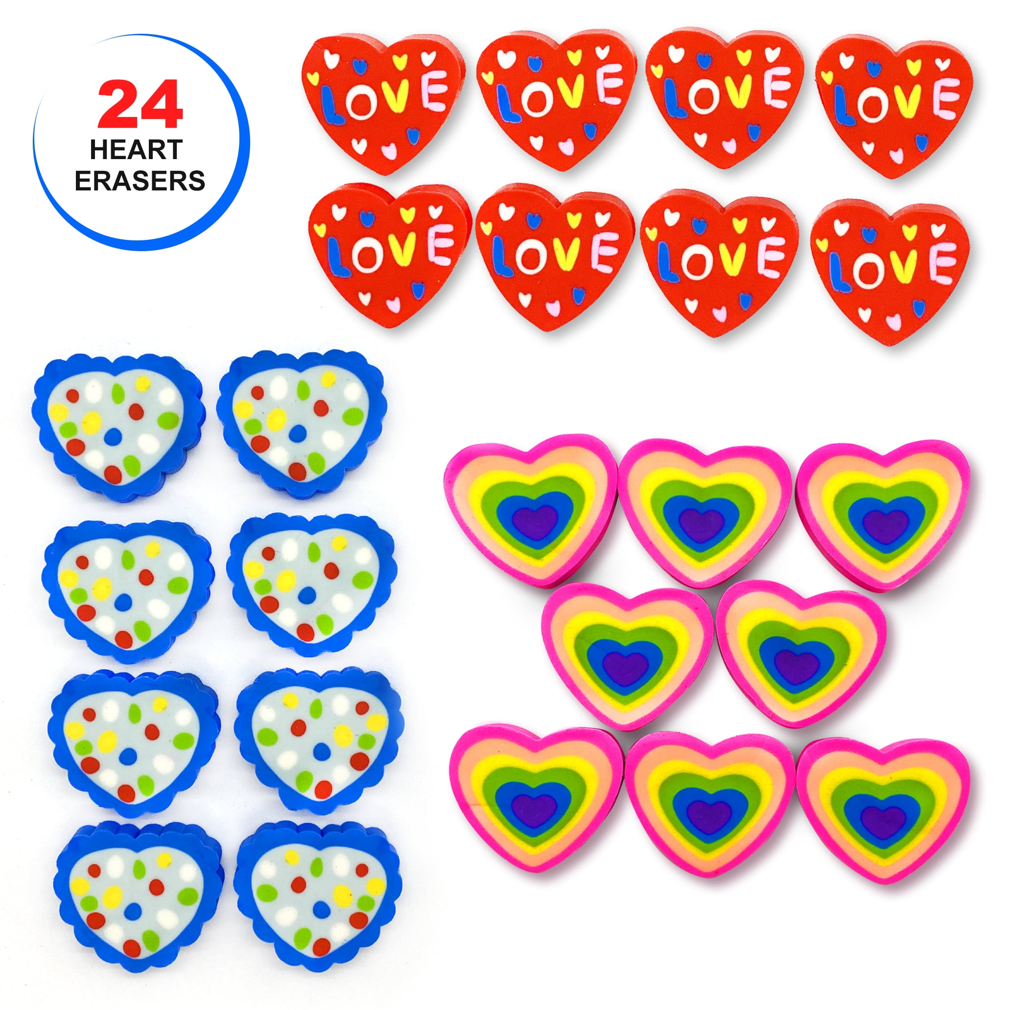  ECOHDT 24 Packs Valentines Day Gifts for Kids,192 Pcs Kids  Valentines Day Gifts for School,Stationary Set with Scratch  Drawings,Greeting Card etc,Party Favors for Kids Exchange : Toys & Games