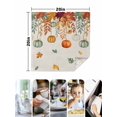 thumbnail image 4 of Fall Orange Green Pumpkins Cloth Napkins Set of 6 Reusable Dinner Napkins, Thanksgiving Maple Leaf Rustic Cocktail Napkin Washable Table Napkins for Wedding/Holiday Party/Baby Shower 20"x20", 4 of 7