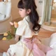 thumbnail image 5 of Traje de verano de estilo coreano para niñas, vestido de princesa, conjunto de 2 piezas con camiseta y falda, ropa para niños 2024, 5 of 5