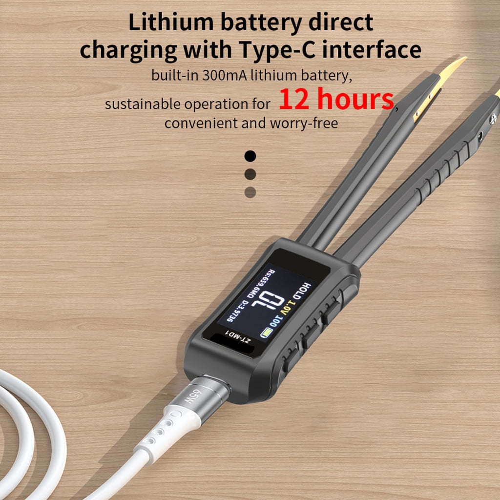 Digital Tweezer Tester Resistance Capacitance Diode Tester Measurement Tools Clear Display Professional Meter