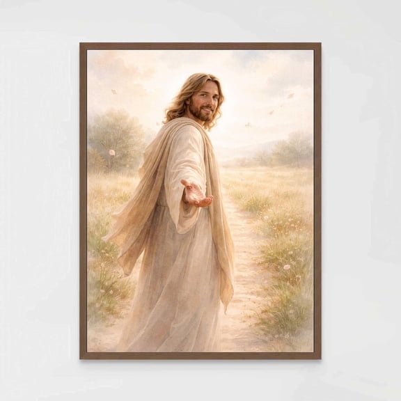 Take His Hand Christian Wall Art Jesus Art Jesus Reaching Out Savior Invitation Bible Art Christian Art Prints, Unframed Paper Poster 8x10in