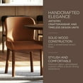 thumbnail image 3 of Open Box Maven Lane Gia Contemporary Dining Chair, Refined Brown Finish, 3 of 7