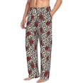 thumbnail image 5 of Cauagu Leopard Print Rose Mens Pajama Pants Sleep & Lounge Pants,PJ Bottoms with Pockets-XX-Large, 5 of 7