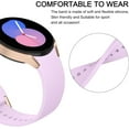 thumbnail image 5 of KOMI for Samsung Galaxy Watch 6 Band 40mm 44mm / Galaxy Watch 6 Classic Bands 43mm 47mm, 20mm Soft Silicone No Gap Sport Band Adjustable Replacement Strap for Galaxy Watch 6 Band Women Men Lavender, 5 of 7