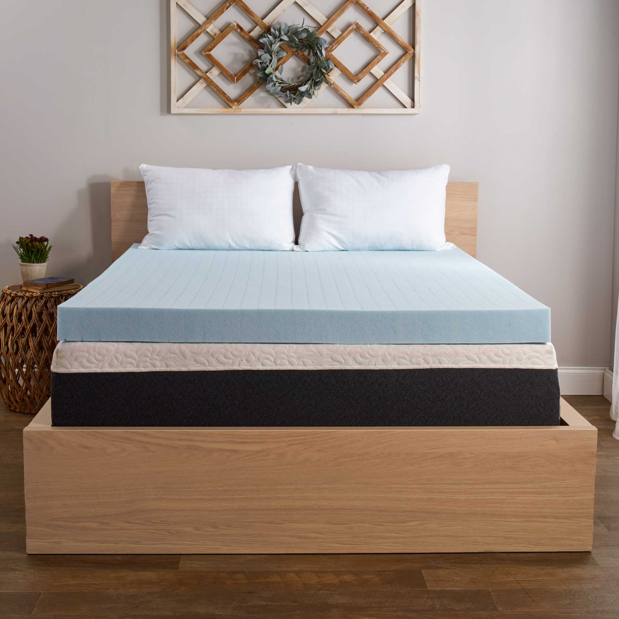 Comfort Tech 4" TheraGel Memory Foam Mattress Topper, Queen