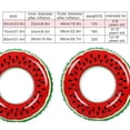 thumbnail image 4 of Swimming Ring Watermelon Pattern PVC Inflatable Ring Kids Adults Swimming Accessory, Size 6, 4 of 8