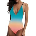 thumbnail image 4 of Tamaño Más Tankini Trajes de Baño para las Mujeres Impreso Strappy Back Set con Pantalones Cortos, Tankini Tops para las Mujeres, 4 of 6