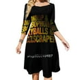 thumbnail image 1 of Phish Simple Paroles Texte-Photo Robe à Encolure Carrée Robe d'Été Douce Femme Élégante Robe à Imprimé Halter Phish Shakedown Lot, 1 of 5