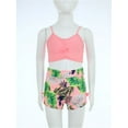 thumbnail image 5 of iiniim Girls 2Pcs Swim Top with Floral Print Swimming Shorts Swimsuit Athletic Summer Beachwear Pink 11-12, 5 of 7