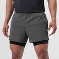 thumbnail image 4 of Mlzmgr Mens Gym Shorts with Pockets Elastic Waist Casual Workout Athletic Shorts with Zipper Pockets, 4 of 7