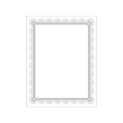 Premium Certificates White, Spiro Silver Foil Border, 66 lb, 8,5 x 11, 15/Pack