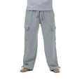 thumbnail image 3 of Pro Club Mens Heavyweight Cargo Sweatpants, Heather Grey, Medium, 3 of 7