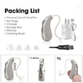 thumbnail image 3 of Personal Sound Amplifiers for Ears Rechargeable, Portable Amplifiers Devices for Seniors, 2pcs, J5, 3 of 9