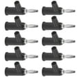 thumbnail image 1 of Plug 10pcs Stackable Banana Plug 4mm/0.2in Solderless Brass Standard Size Stackable Banana Connector for Security Accessories, 1 of 7