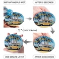 thumbnail image 2 of ZHANZZK Retro Tour Bus on Sandbeach with Palm Trees Set of 6 Round Coaster for Drinks, Absorbent Ceramic Stone Coasters Cup Mat with Cork Base for Home Kitchen Room Coffee Table Bar Decor, 2 of 6