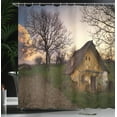 thumbnail image 4 of Ambesonne Rustic Shower Curtain, Battered Stone House, 69"Wx70"L, Multicolor, 4 of 5