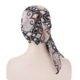 thumbnail image 5 of Ludlz Women Chemo Cancer Sleep Scarf Hat Cap Boho Pre-Tied Hair Cover Wrap Turban Headwear Bandana Hair Loss, 5 of 6