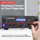 thumbnail image 3 of Amplificador de potencia Pyle PDA6BU.5 200 W Bluetooth con USB SD AUX, 3 of 6
