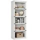 thumbnail image 1 of Qinaqin Farmhouse style de Profundidad Madera Bookcase Blanco 67.4 Inches Alto y 24.5 Ancho 5 Niveles Almacenamiento para Living Sala Oficina en Casa, 1 of 8