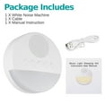 thumbnail image 2 of White Noise Machine for Sleeping, EEEkit Baby Sound Machine with Night Light, 20 Non-looping Soothing Sounds, Timer, USB Cable & Memory Function for Office Privacy, Home, Travel, Adults, Kids, 2 of 6