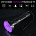 thumbnail image 4 of Super Bright, Ultraviolet Blacklight Black Light Flashlight  For Home For Office, 4 of 6