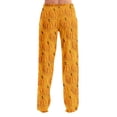 thumbnail image 4 of Garbnen Halloween Pajama Pants Pumpkins Print Womens Lounge Pants Soft Cute Elastic Waist Fall Winter Wide Leg Sleep Pants Women XL, 4 of 7