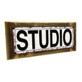 thumbnail image 1 of Framed Studio 4"x12" Metal Sign, Wall Décor for Home and Office, 1 of 4