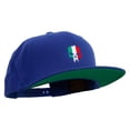 thumbnail image 5 of Italy Skull Embroidered Wool Blend Prostyle Snapback - Royal OSFM, 5 of 5