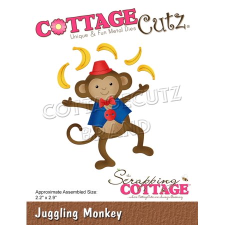 UPC: 0819038028005 | CottageCutz Dies-Juggling Monkey 2.2 X2.9