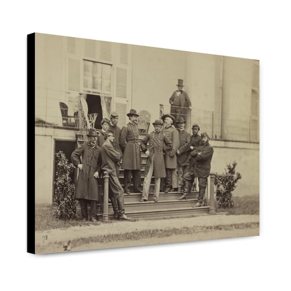 Canvas Print: Major General E. O. C. Ord And Staff, circa 1861