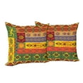 thumbnail image 6 of Ambesonne African Throw Pillow Cover 2 Pack, West Folk, 18", Multicolor, 6 of 6