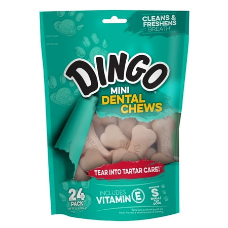 Dingo Mini Dental Dog Chews for Small Dogs,