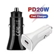 thumbnail image 1 of Multi-function Car Phone Adapter Fast Charging Smart Cigarette Lighter 20w Pd Car Charger Car AccessoriesB2 black chargerChina He Qiyong unisex, 1 of 1