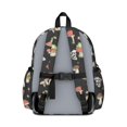 thumbnail image 3 of Mushroom and Frog Black Pattern Backpack for School, Cute School Bag with Adjustable Shoulder Straps and Padded Back, 13.4"x11"x4.7", 3 of 5