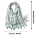 thumbnail image 3 of LILIYA Scarf for Women Lightweight Soft Floral Leopard Bohemian Printed Scarves Fashion Fall Winter Sun-proof Shawl Wrap with Fringe 2026, 3 of 4