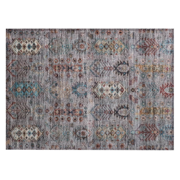 Dalyn Rugs Machine Washable Indoor/Outdoor Chantille ACN2047 Gray 1'8" x 2'6" Rug