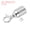 Silver, variant on Uxcell 0.8"x2" Stanchion Rope End Stopper, 6 Pack Cord End Caps Barrier Rope End Cap Snap Hooks, Silver