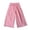 Pink, variant on Girls Wide Leg Cotton Pants Paperbag High Waist Ruffle Hem Palazzo Trousers Kid Summer Baggy Oversize Casual Flowy Beachwear