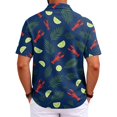 thumbnail image 5 of Mfakffe Hawaiian Mens Golf Shirts Casual Short Sleeve Polo Shirt Summer Big and Tall Collared Top Comfortable Cotton Tee (Purple, XL), 5 of 5