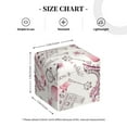 thumbnail image 4 of KLL Romantic Travel In Paris Print Tissue Box Cover,Leather Tissue Holder Square Facial Tissue Case Facial Paper Organizer Dispenser for Bathroom, Vanity Countertop, 4 of 7